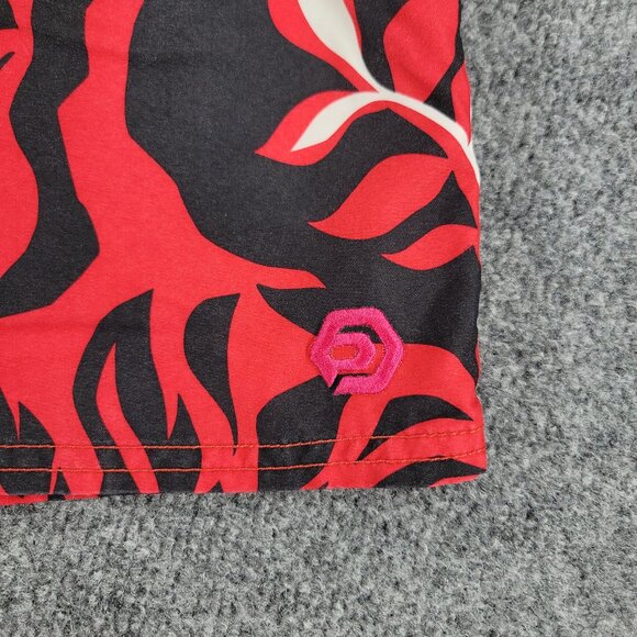 Op Ocean Pacific Shorts Men Medium Red Swim Trunks Logo Pocket Drawstring Lining - Picture 5 of 14